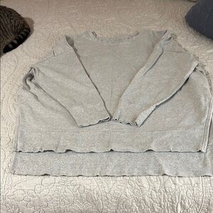 Terra & Sky Oversized Gray Sweatshirt